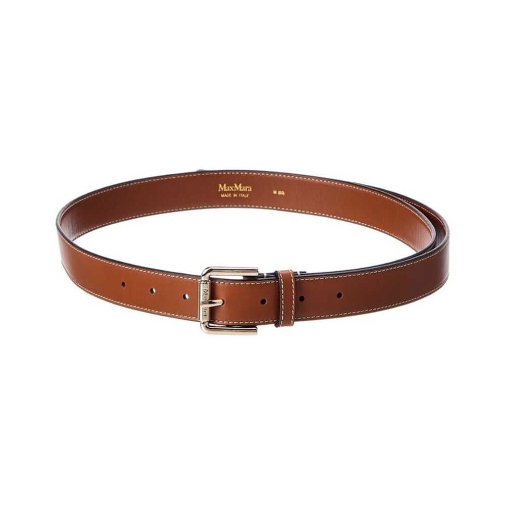Max Mara Leather Belt, Brown